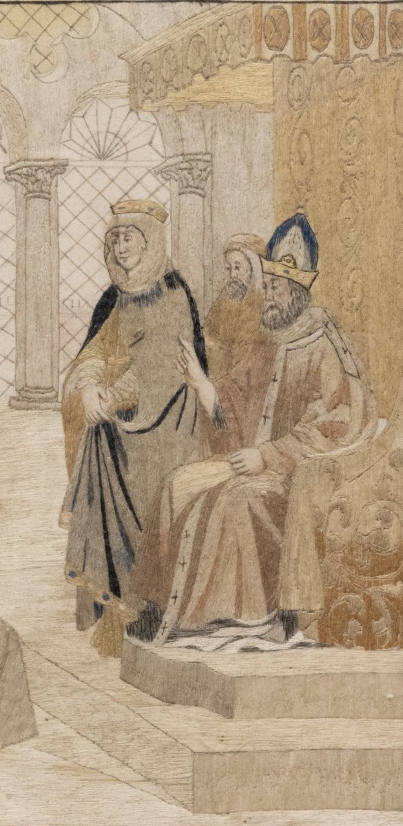 A.Ongaro - Scena D’Interno - Ricamo Su Tessuto - Italia 1867-photo-4